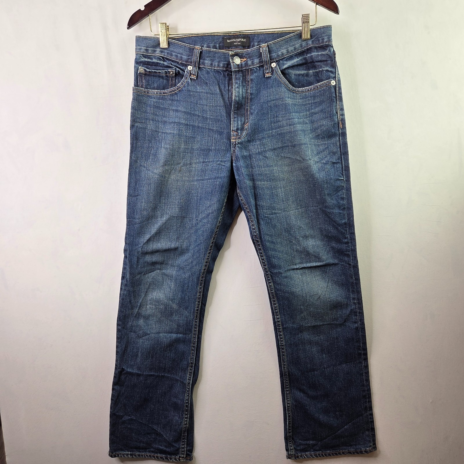 Banana Republic Bootcut Jeans Mens 32x30 Blue Denim Streetwear Relaxed Fit